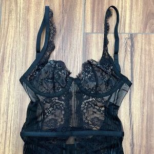 Black Lace Bodusuit